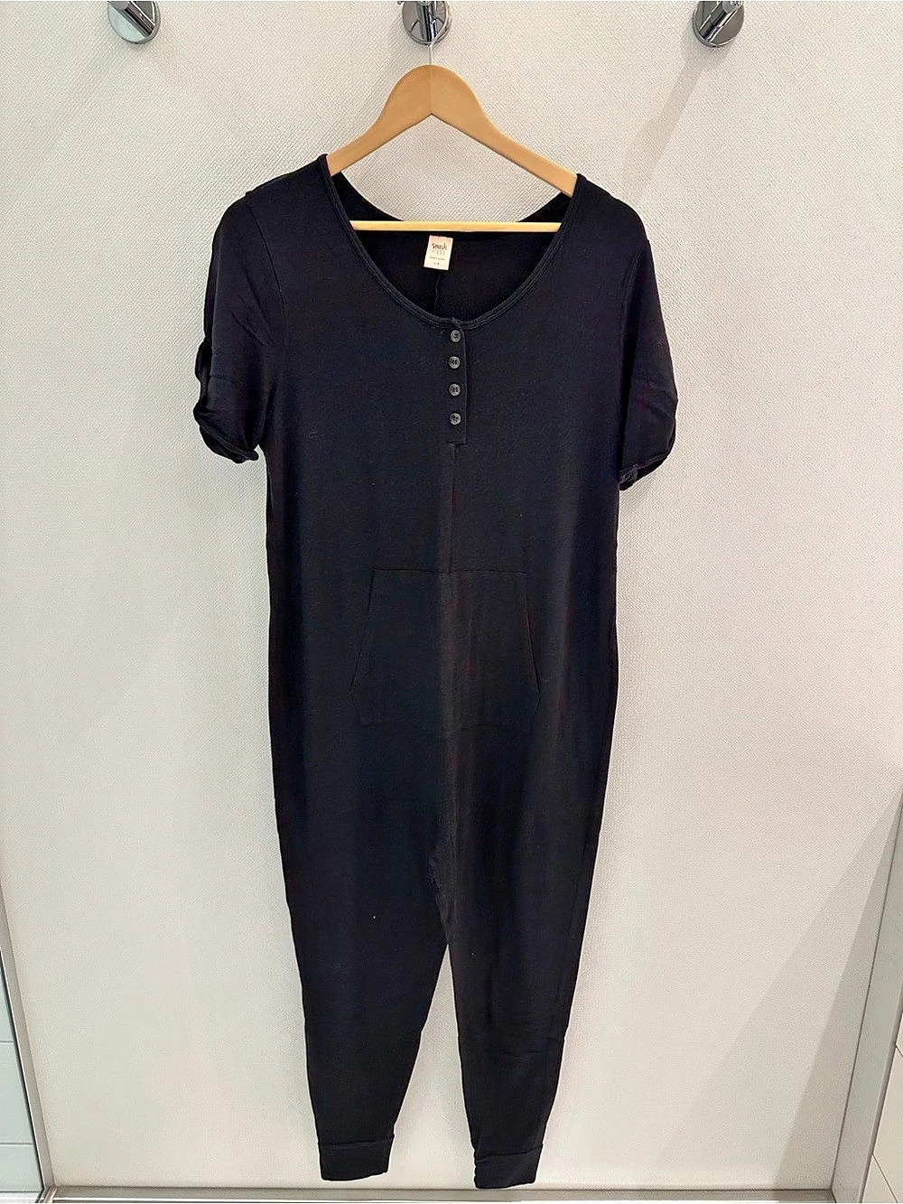 Smash Tess The Anyday Romper Black Jumpsuit Size Large